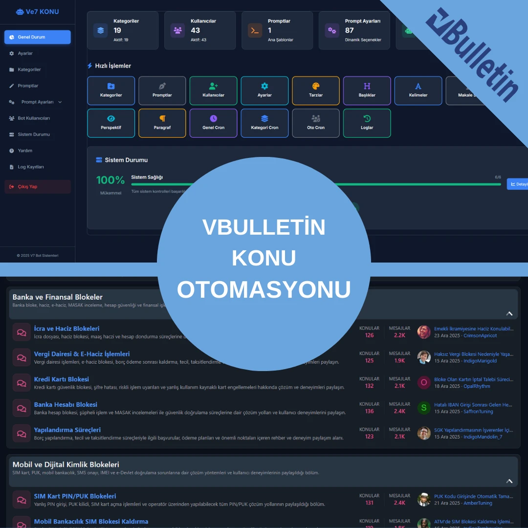 vBulletin Konu Otomasyonu