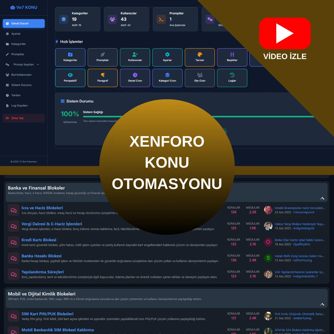 XenForo Konu Açma Botu & Otomasyonu